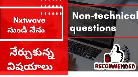 Top non-technical interview questions...#nxtwave #interview #viral