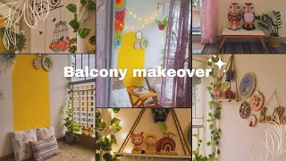 পূজোর আগে balcony makeover করলাম || rented balcony makeover #shinystinyworld #bengalivlog