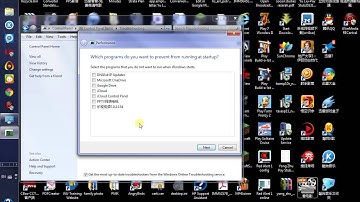 How to optimize start up performance in Windows 7