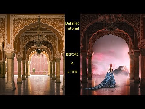 Advanced Photoshop Tutorial | Palace Above Clouds