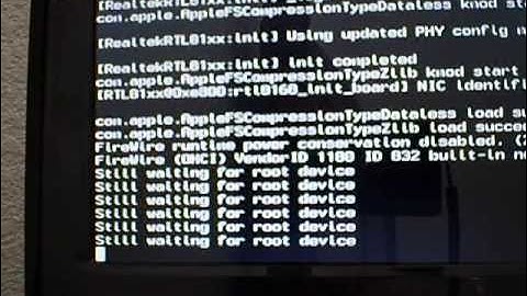 OSX Mountain Lion (Still Waiting For Root Device)