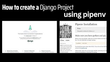 How to create a Django project using pipenv | pipenv installation