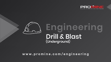 Engineering | Drill & Blast (Underground)