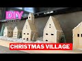 Christmas village with cricut  diy christmas project