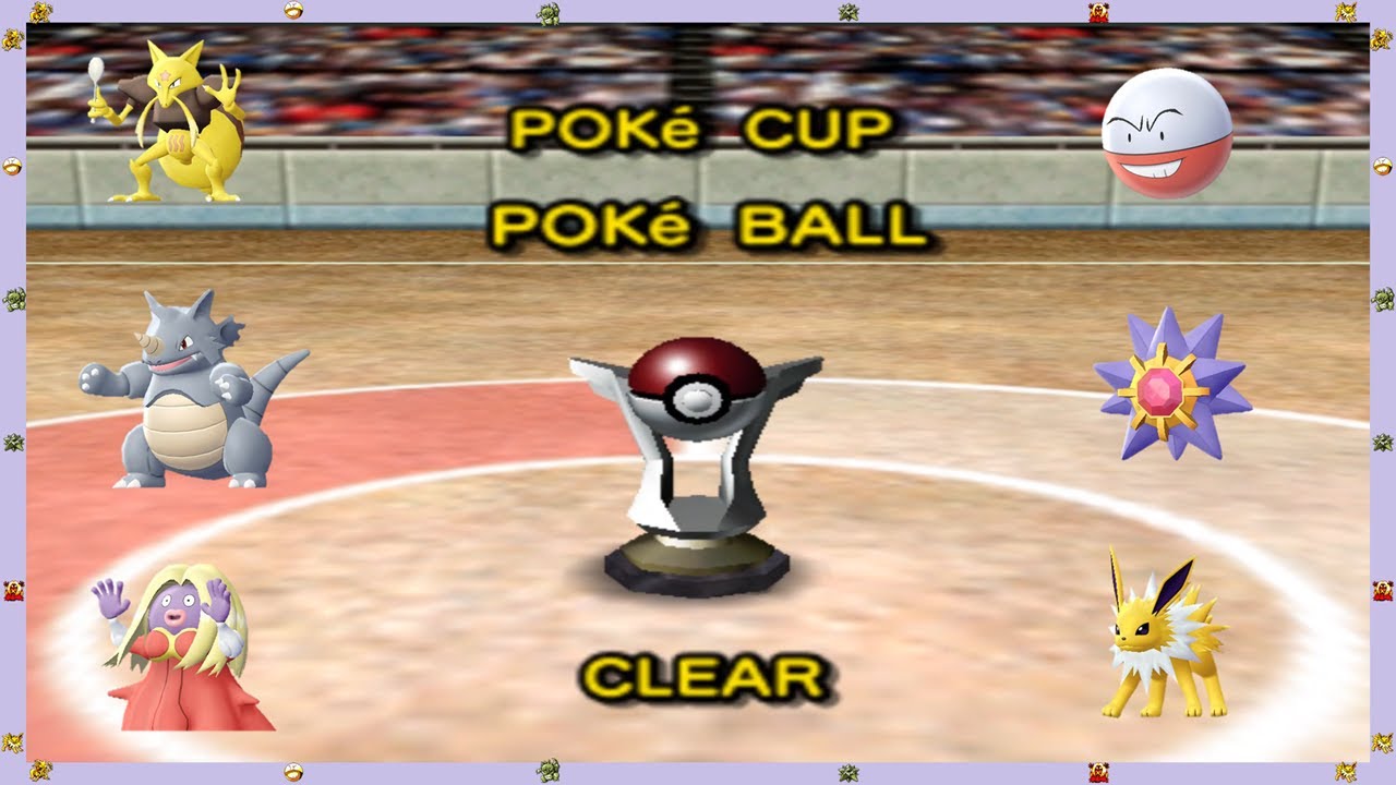 Pokemon Stadium - Poke Cup Poke Ball [R-1] (Rentals Only)