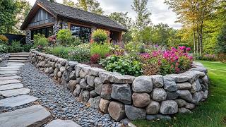 7 Natural Stone Fence Ideas for Modern Gardens | Stylish & Sustainable Backyard Inspiration! screenshot 2