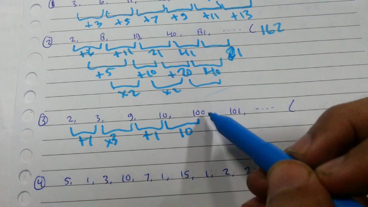 Pembahasan soal  deret  angka  part 1 psikotes cpns  tes  masuk 