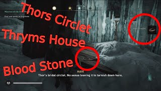 Thryms House, Thors Bridal Circlet, Ymirs Blood Stone, How-to get a gift for Gunlodr - AC Valhalla