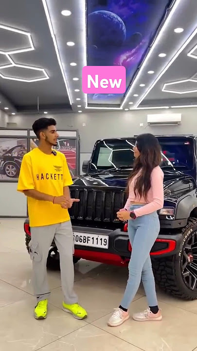 New mahendra thar। 4X4 black 🖤 thar। #thar #nishudeswal #shorts #mahendra #viral