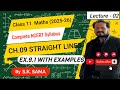 Class 11 Maths | Straight Lines | 2025-26 | Chapter 09 | NCERT with Basic Concepts | By S.K. Sama