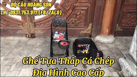 Ghế Tựa Thấp Câu Cá Địa Hình Cá Chép | Full Phụ Kiện