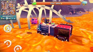 FireStar Truck Invades Zombie In Lava Deadland | Zombie Offroad Safari Android Gameplay HD