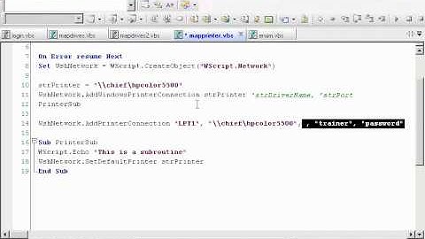 VBScript - WshNetwork (8 - 9)