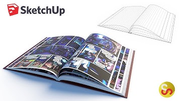 Modeling an Open Book – Sketchup Time-lapse