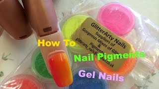 Beginner Gel Nail Tutorial: How to do nail art with pigments on gel extensions