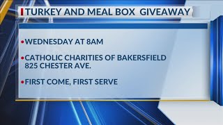Turkey and meal box giveaway at Catholic Charities set for Wednesday