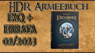 Mittelerde - Herr Der Ringe Armeebuch - Errata + FAQ 02/23