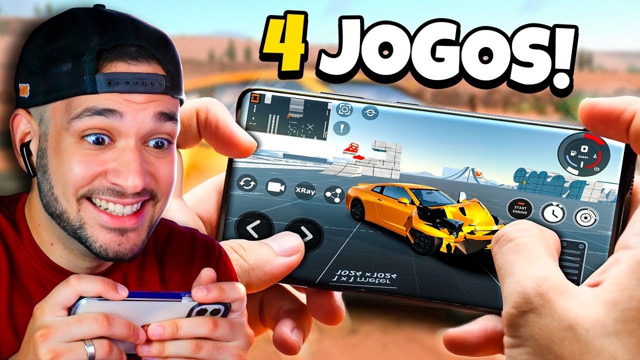 TESTEI as 4 MELHORES CÓPIAS de BeamNG.drive para CELULAR
