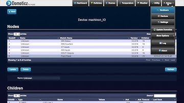 Demonstration Domoticz and machinon