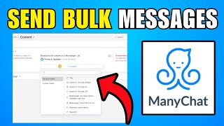 How To Send Bulk Messages From ManyChat (2026) (Best Method)