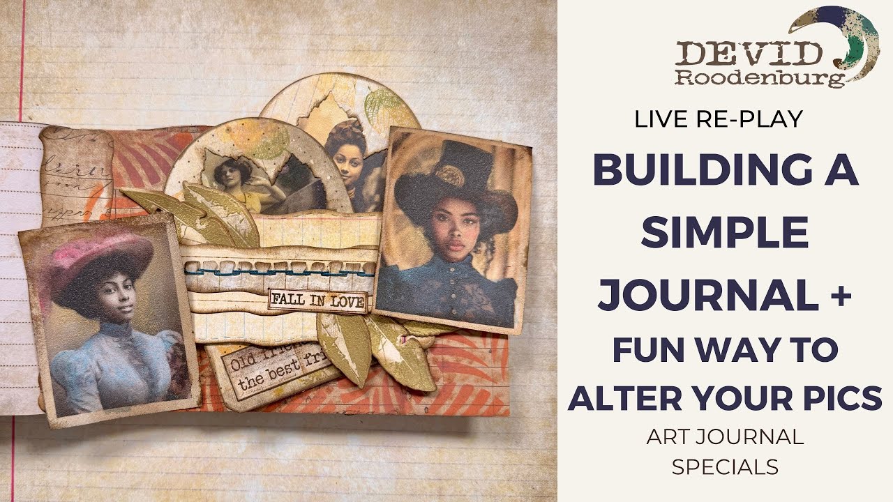 How to build a journal + how to alter your pics! - YouTube