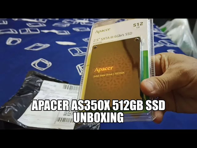 Apacer AS350X 512GB SSD Unboxing - YouTube