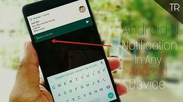 Android N status Bar in any Android device