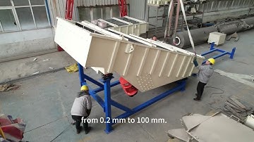 china linear vibrating sieve, linear sieving machine assembly