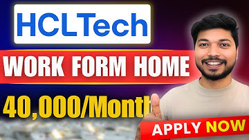 Work From Home Jobs 2025 💻 HCL Tech Mass Hiring | Freshers Apply Now