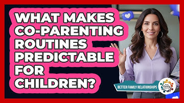 What Makes Co-Parenting Routines Predictable For Children?