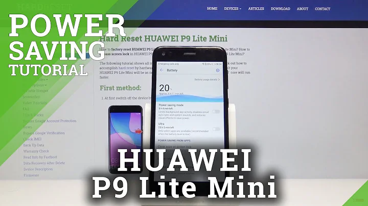 How to Activate Power Saving Mode in HUAWEI P9 Lite Mini - Low Power Solution