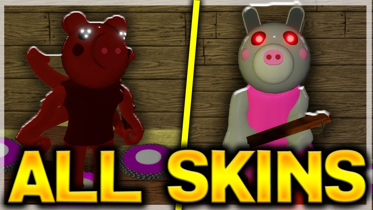 Piggy Distorted Memory All Event Skins Trap Roblox Piggy Event Youtube - roblox skins piggy