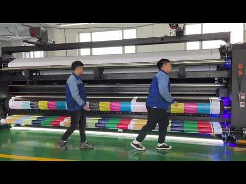 SDL5000 Full-function UV Printer printing test ！{Down carriage angle shot}！