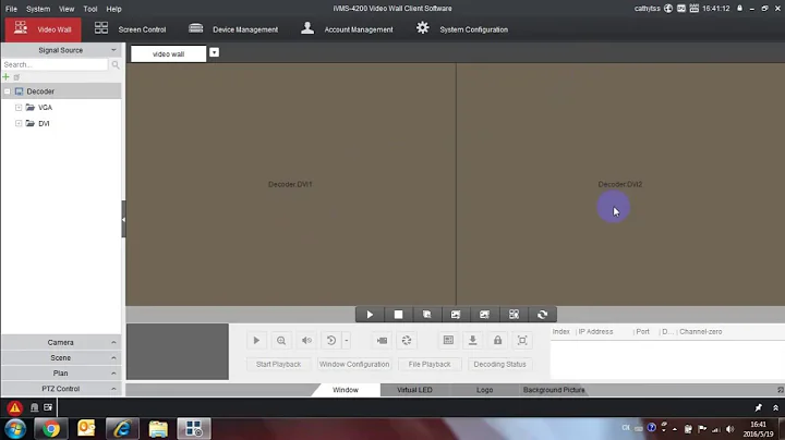 How to add a Hikvision Decoder and Configure the Video Wall using iVMS 4200