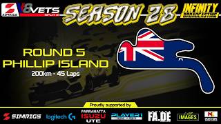 SIMRIGS V8 Veterans II Season 28 II Split 2 II Round 5 II Phillip Island