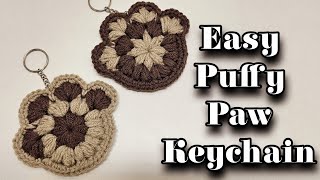 You NEED These Super CUTE And EASY Crochet Paw Keychain