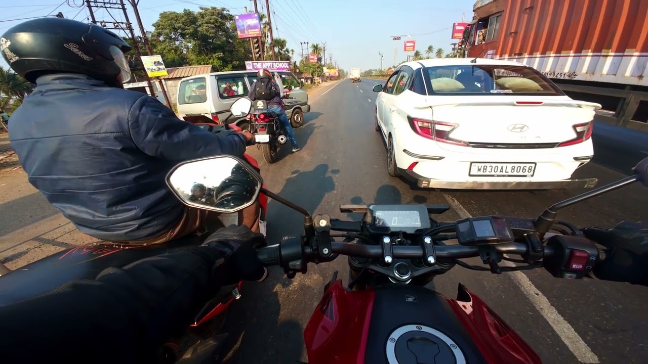 The Clam and the Chaos POV ride #highwaybikeride #cb300r