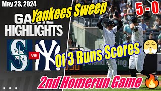 NY Yankees vs Mariners (Full Game Highlights) | 05\/23\/2024 | Yankees Sweep Game 🔥 Can't Be Stopped 😱