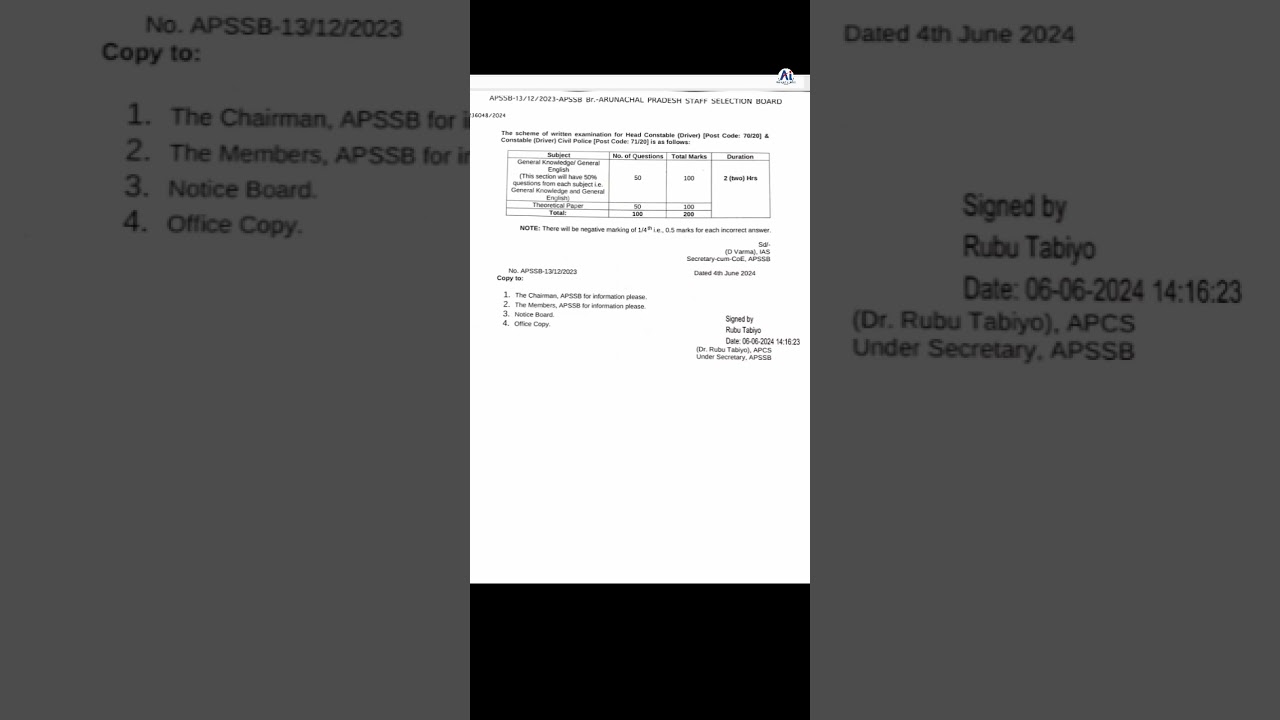 APSSB latest updates