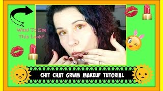 CHIT CHAT GRWM/Sunset Makeup Tutorial -  NEW COSMETIC LINE!