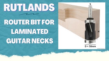 Using a Rutlands up/down shear router bit for cutting splices for a laminated guitar neck.