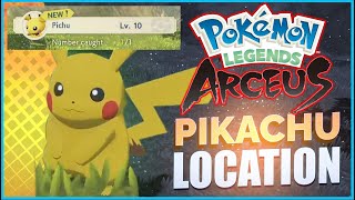 How to Catch Pikachu / Pichu EARLY - Pokemon Legends Of Arceus Pikachu Location