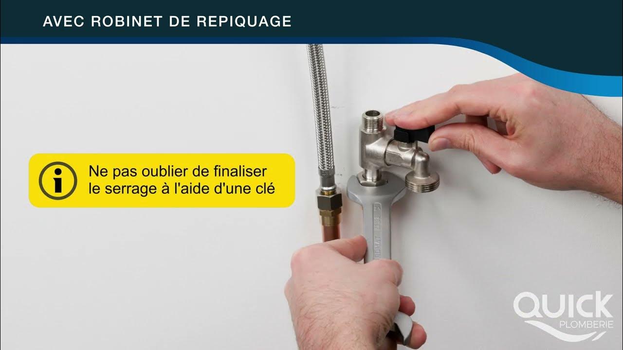 Sens Ouverture Robinet Eau Machine A Laver Robinet de piquage pour alimenter une machine à laver - YouTube