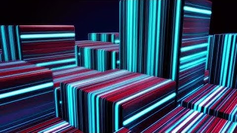 Neon Cubes Stock Motion Graphics