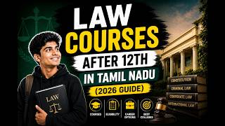 Law Courses After 12th in Tamil Nadu (2026 Guide) | CLAT, Colleges, Career & Salary