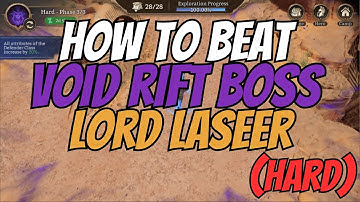 How to beat Void Rift Final Boss : Lord Laseer
