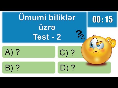 Ümumi biliklər üzrə test - 2