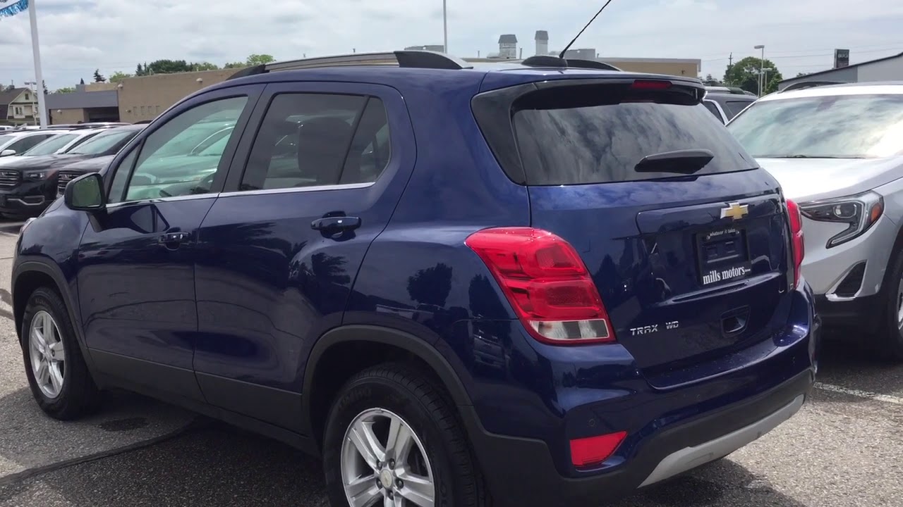 Blue 2017 Chevrolet Trax AWD 4dr LT Review Oshawa null - Mills Motors Buick GMC