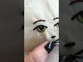 Cloth Doll Face Embroidery. #embroidery #embroiderylover #clothdoll