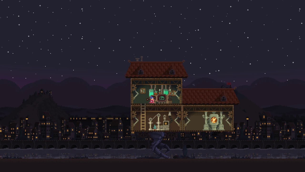 Baba Yaga : chicken legs house defender - Day to night transition